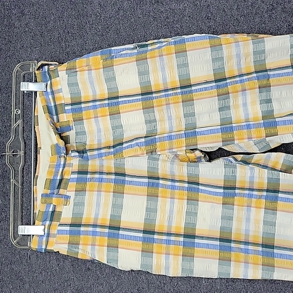 Vintage 1970's Plaid Men's Pants SeerSucker 3 Pockets Zip Closure (28 x 26) - Picture 9 of 17